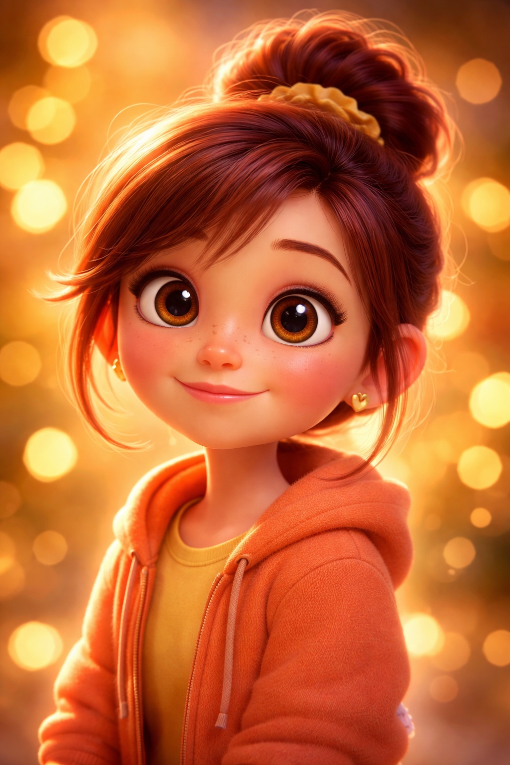 Pixar style render of the same character